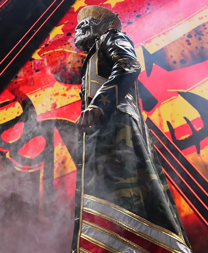 SummerSlam 2026 Minnesota Cody Rhodes Leather Trench Coat with premium black and gold finish