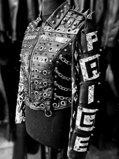 SummerSlam 2026 Minnesota Paige Studded Leather Jacket with premium black leather finish