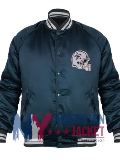 Super Bowl LVIII Halftime Show Post Malone Dallas Cowboys Satin Bomber Jacket For Sale
