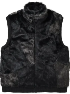 Supreme-Black-Fur-Windstopper-Vest
