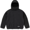 Supreme Fall-Winter Collection 2026 AOI GORE-TEX Black Hooded Jacket front view