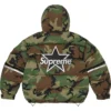 Supreme x Vanson Leathers 2026 Woodland Camo Cordura Down Puffer Jacket back view