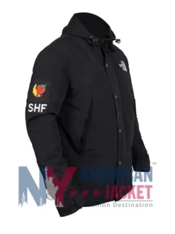 TNF x SHF Mountain Black Jacket