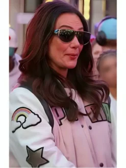 TV-Series Jersey Shore Family Vacation S09 Jenni Farley Pink and White Varsity Jacket