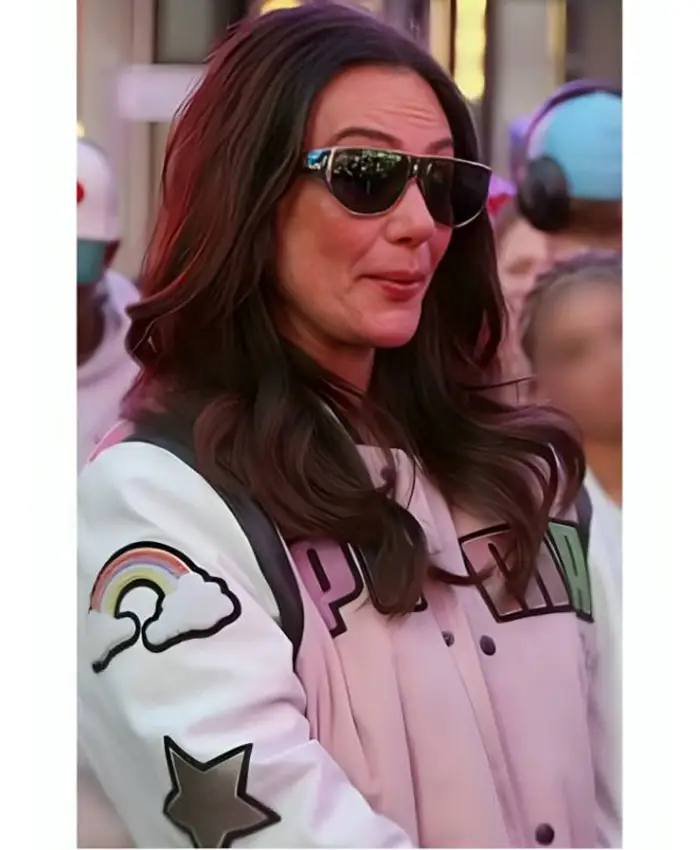 TV-Series Jersey Shore Family Vacation S09 Jenni Farley Pink and White Varsity Jacket