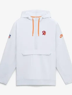 Tampa-Bay-Buccaneers-Nike-Sideline-Anorak-Half-Zip-Hooded-White-Jacket