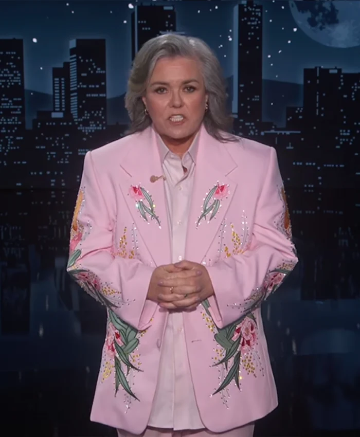 The Jimmy Kimmel Live Show Rosie O'Donnell Pink Blazer front view