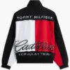 Tommy Hilfiger Cadillac F1 Team Black Graphic Flag Full-Zip Fleece Jacket back view