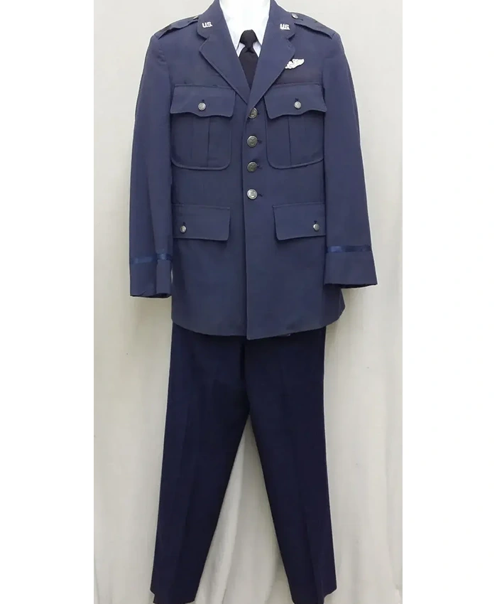 Tony Nelson I Dream of Jeannie Air Force Blue Uniform Costume Front View