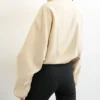 Topshop Bomber Mandarin Collar Jacket Back
