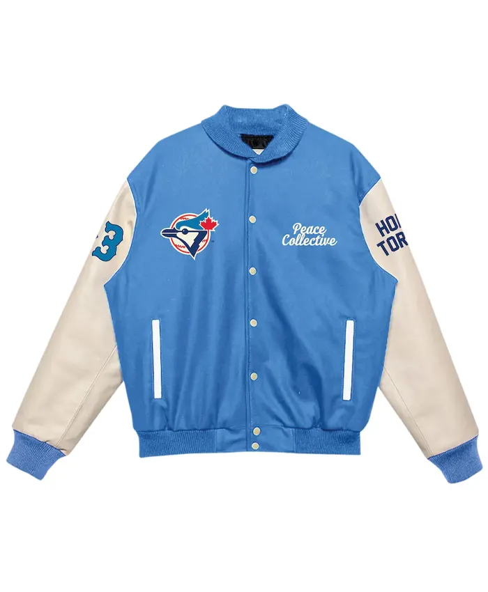 Toronto-Blue-Jays-Peace-Collective-Varsity-Jacket