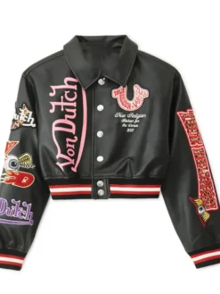 True Religion x Von Dutch Leather Jacket