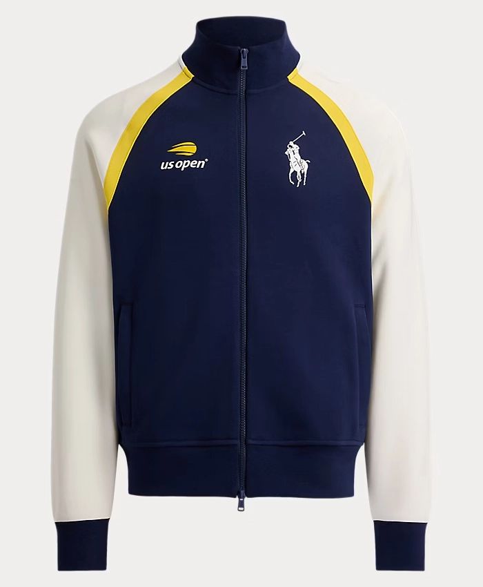 US Open Polo Ralph Lauren Tennis Championships 2026 Ball Crew Fleece Track Jacket front view