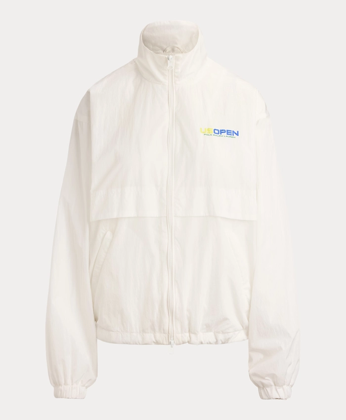 US Open Tennis Championships Polo Ralph Lauren 2026 White Windbreaker Jacket front view