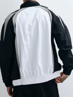 Umbro White Black Track Jacket Back