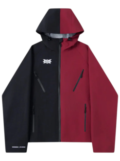 Umbro x Mertra Water Reactive Red Black Shell Jacket With Hood