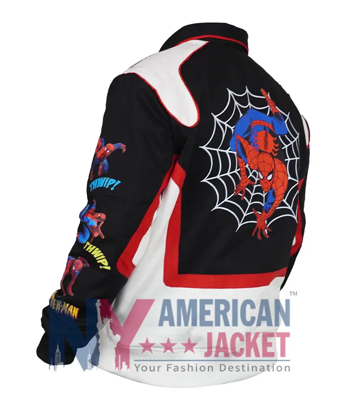 Undefeated-Spider-Man-Black-White-Varsity-Jacket-FW26