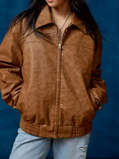 Urban Outfitters BDG Brown Leather Jacket