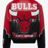 Usher Bulls Red Leather Jacket