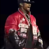 Usher Chicago Bulls Red Leather Jacket For Sale