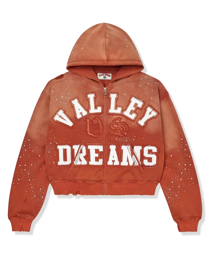 Valley-Dreams-Classico-Orange-Zip-Up-Hoodie