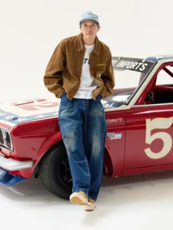 Visvim Motors Club 2026 Somer Swing Top Brown Corduroy Workwear Jacket front view