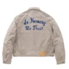 Visvim WMV Fall 2026 In Harmony We Trust Beige Cotton Workwear Jacket back view