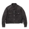 Visvim WMV Fall 2026 In Harmony We Trust Black Cotton Workwear Jacket front view
