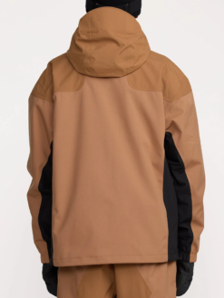 Volcom Kleveland Brown Snowboard Jacket Back