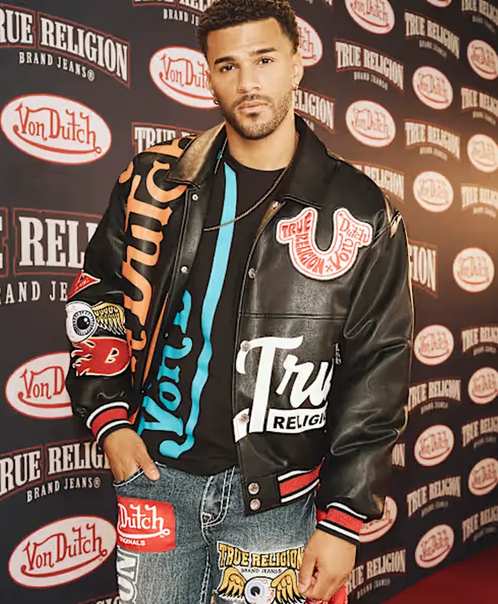 Von Dutch True Religion Leather Jacket Men