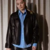 WNBA x Coach All-Star Game 2026 Paige Bueckers Custom Black Leather Jacket Front View