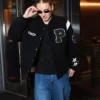 WNBA x Coach Paige Bueckers Custom Black Varsity Jacket View