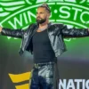 WWE SummerSlam 2026 Kickoff Seth Rollins Black Leather Jacket front view
