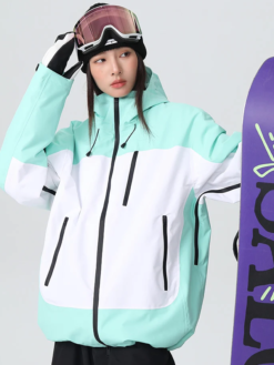 Women's Color Block Snowboard Jacket