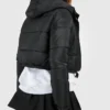Womens-Cropped-Black-Hooded-Puffer-Jacket