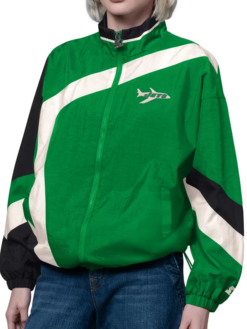 Women's New York Jets Starter Green Vintage Windbreaker Jacket