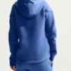 Women's Nike Full-Zip Sportswear Tech Fleece Windrunner Blue Hooded Track Jacket back view