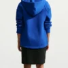 Women's Nike Full-Zip Sportswear Tech Fleece Windrunner Navy Hooded Track Jacket back view