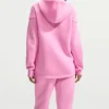 Women's Nike Full-Zip Sportswear Tech Fleece Windrunner Pink Hooded Track Jacket back view