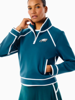 Women's Philadelphia Eagles x Addison Bay Quarter-Zip Jacket