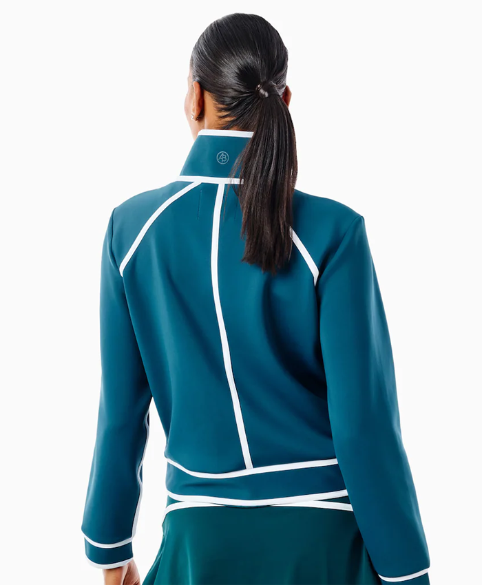 Women's Philadelphia Eagles x Addison Bay Quarter-Zip Jacket Back