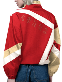 Women's San Francisco Starter Red Vintage Windbreaker Jacket