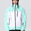 Women's Searipe Retro Vibe Color Block Baggy Snow Jacket