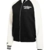 Women's SummerSlam Minnesota 2026 Fleece Full-Zip Black Varsity Jacket front view