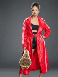 World-Wrestling-Entertainment-NXT-2025-Kelani-Jordan-Red-Mixed-Media-Trench-Coat