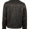 Yellowstone Eric McGraw S03 E07 Ranch Wear Cattle Thief Brown Leather Jacket back view