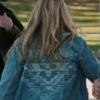 Yellowstone Laramie Season 04 E04 Blue Trucker Denim Jacket back view