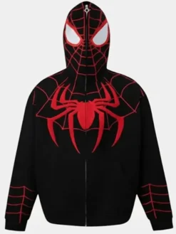 ZIP-Up-Spiderman-Black-Hoodie