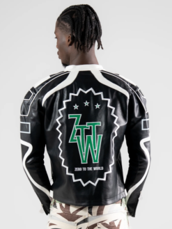 ZTTW Biker Zip Leather Jacket For Men