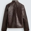 Zara-Crocodile-Style-Leather-Bomber-Jacket-Back